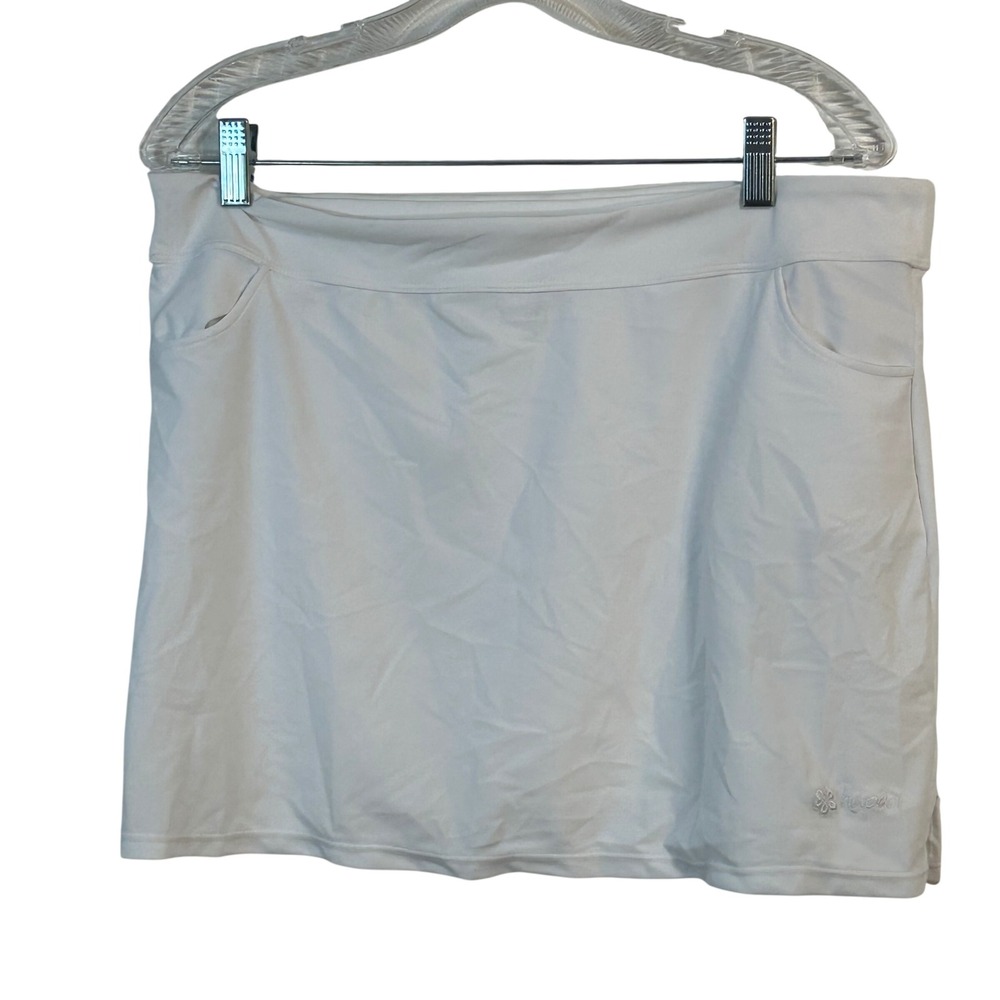 Hapari White Swim Skirt UPF 50+ Pockets Plus Size 1X New With Tags
